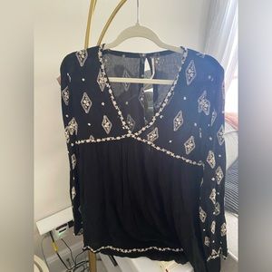 Free People long sleeve mini dress